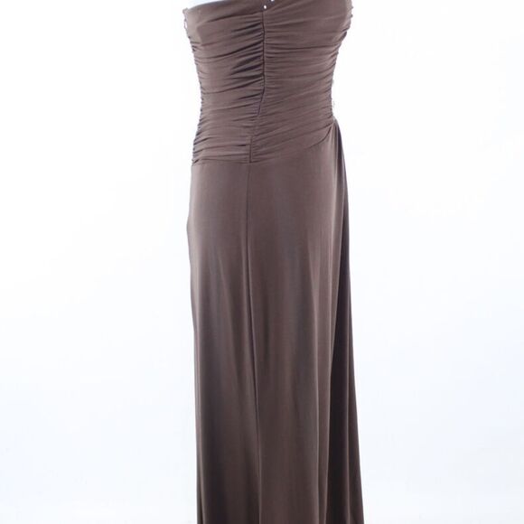 Brown BCBG PARIS strapless maxi dress 2 NWT $228 - Picture 5 of 8